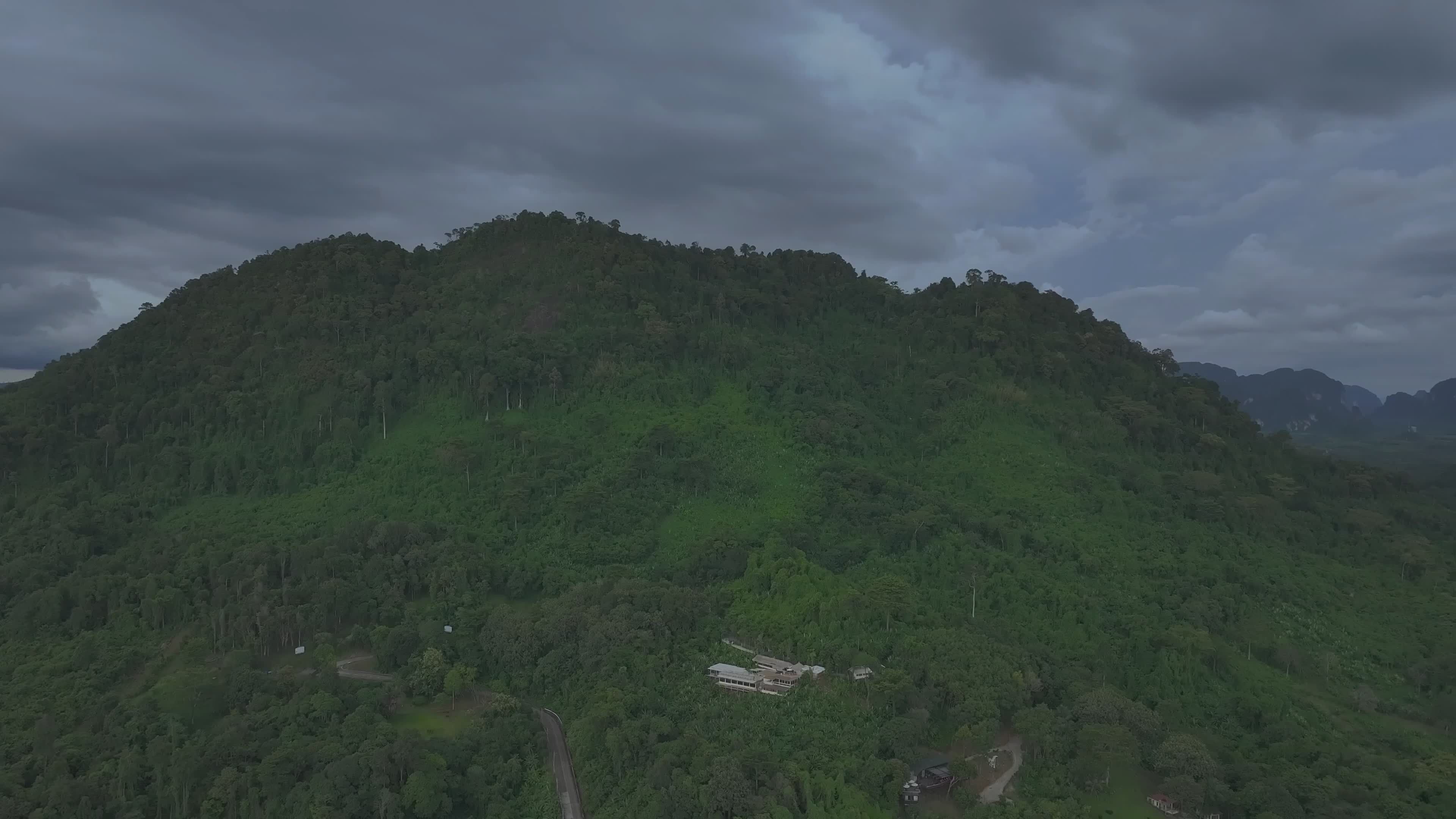 4K Aerial View of Lush Green Mountainscape Free Stock Video Footage ...