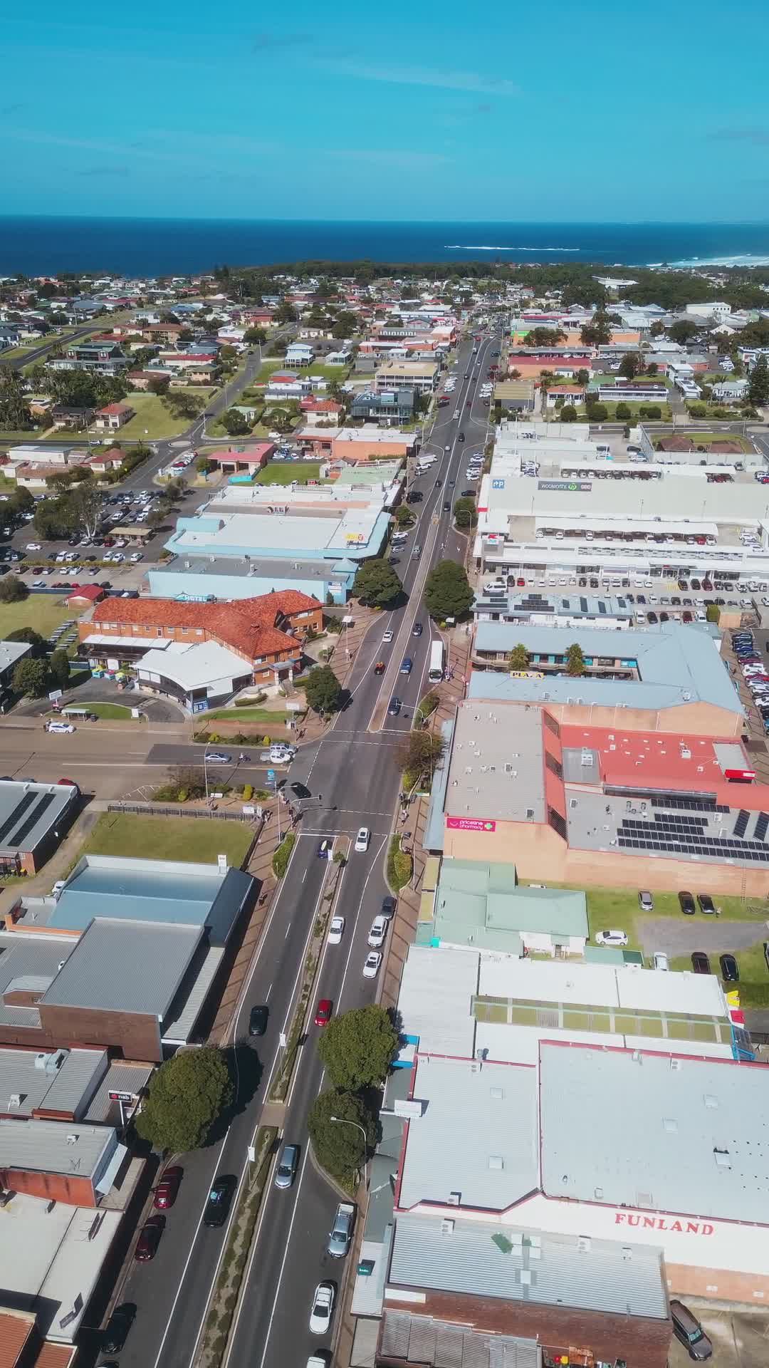 Aerial View of Ulladulla Coastal Town Free Stock Video Footage, Royalty ...