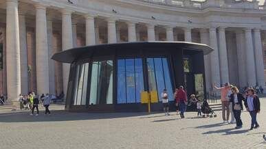 vibrant scene at st peter s square vatican