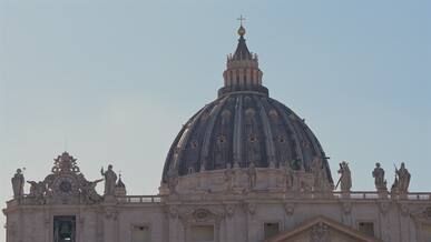 stunning view of st peter s basilica dome