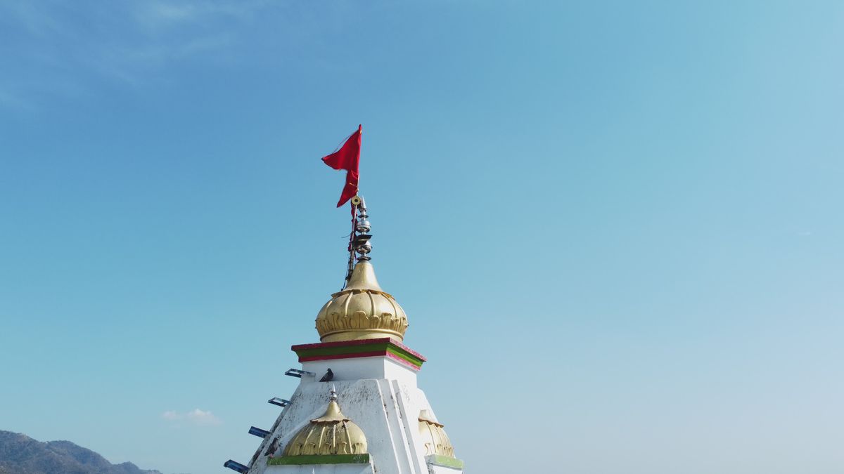 Aerial View of Hindu Temple in Indian Hills Free Stock Video Footage ...