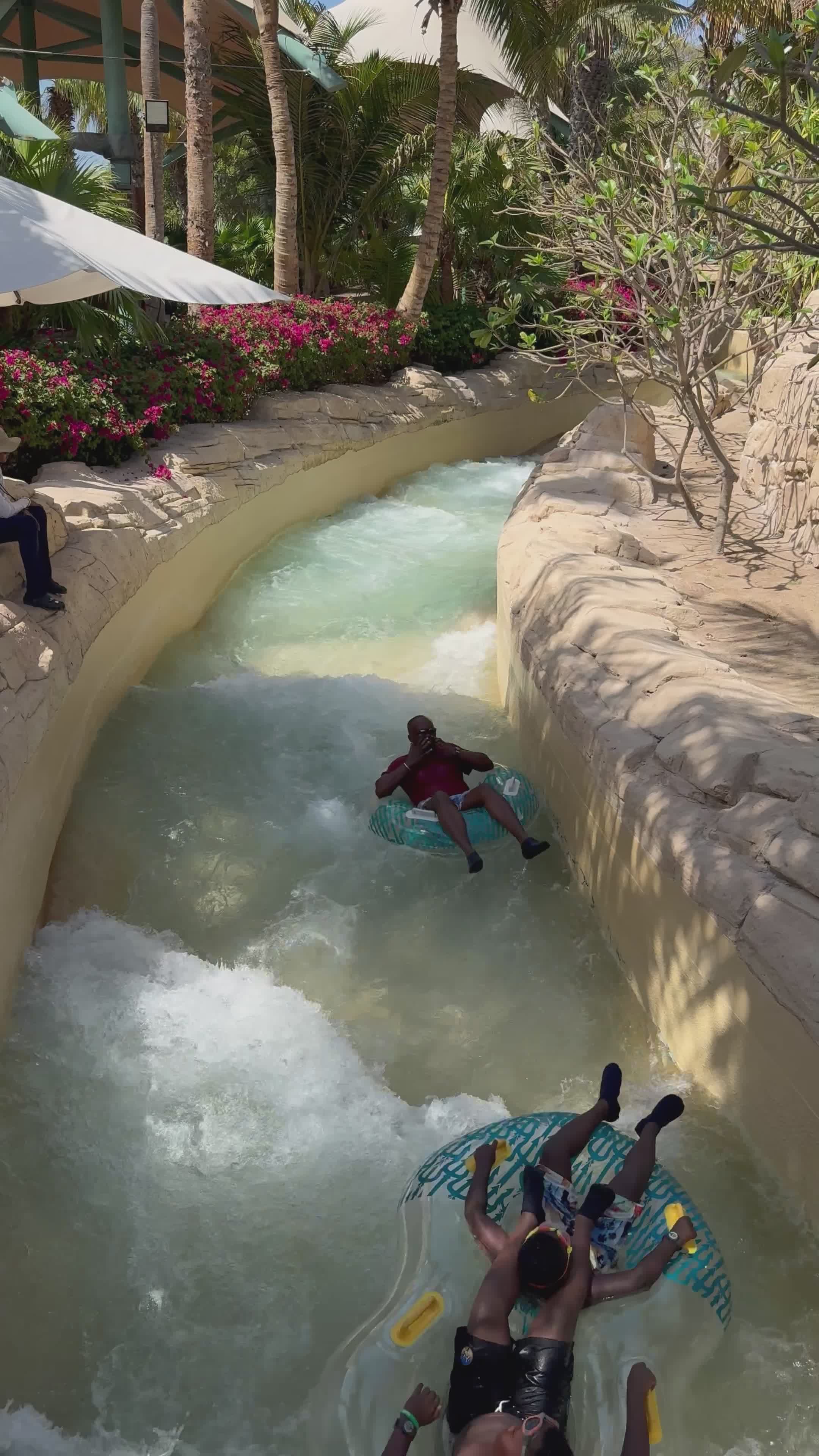 Exciting Lazy River Ride at a Water Park Free Stock Video Footage ...