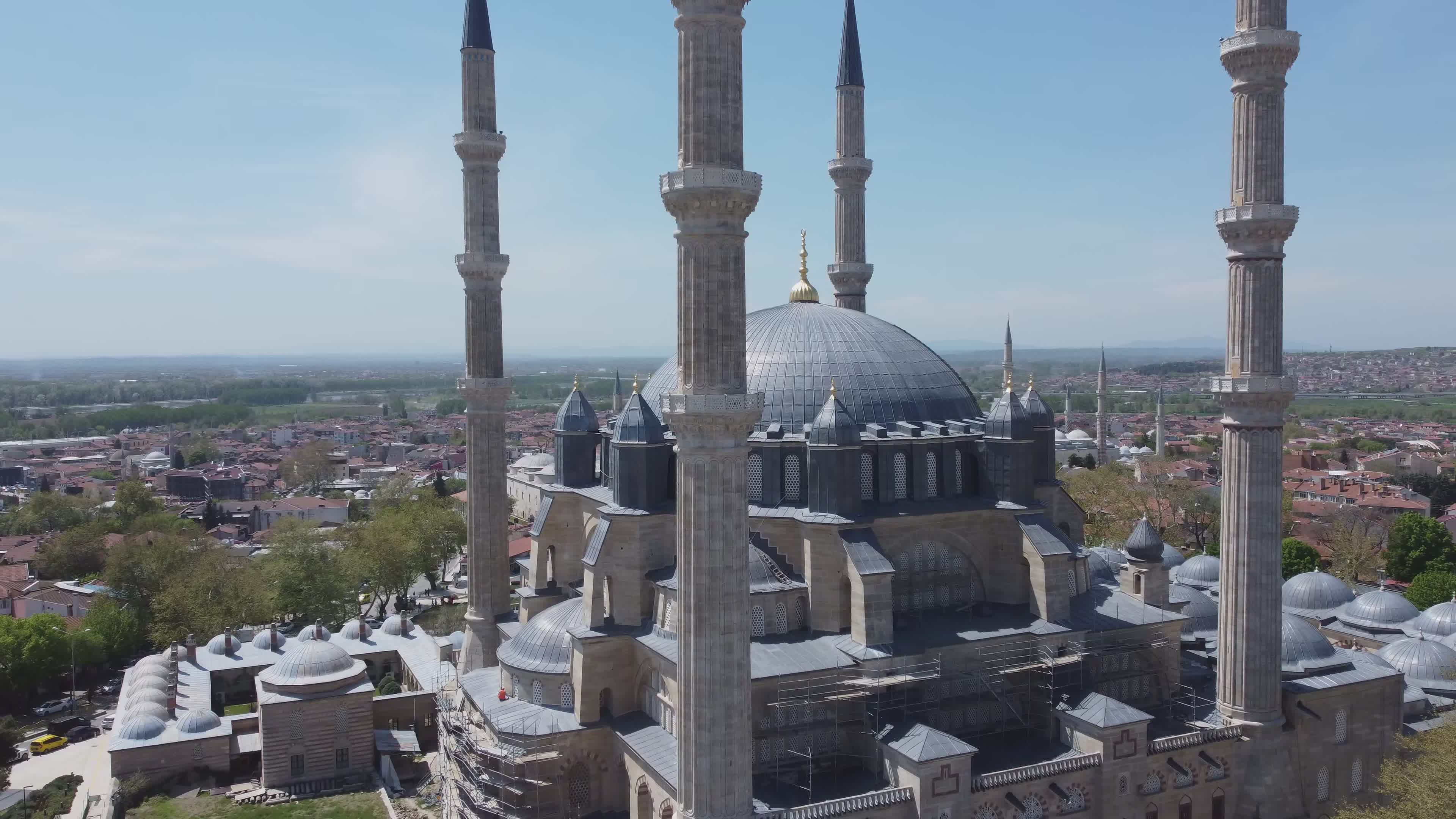 Drone View Of A Historical Structure Free Stock Video Footage, Royalty ...