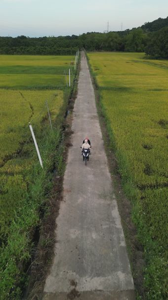 农村开电瓶视频素材