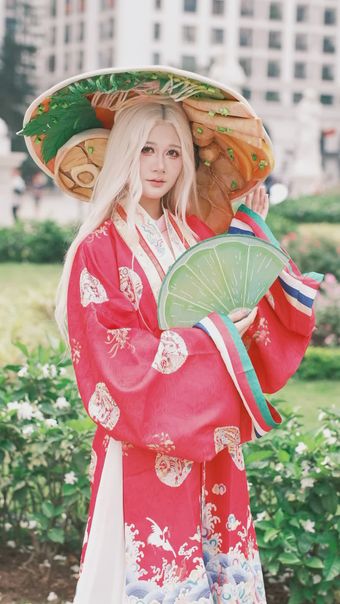 外国人穿汉服视频素材