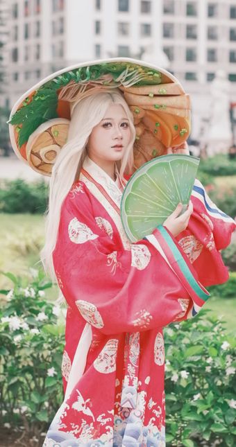 外国人穿汉服视频素材