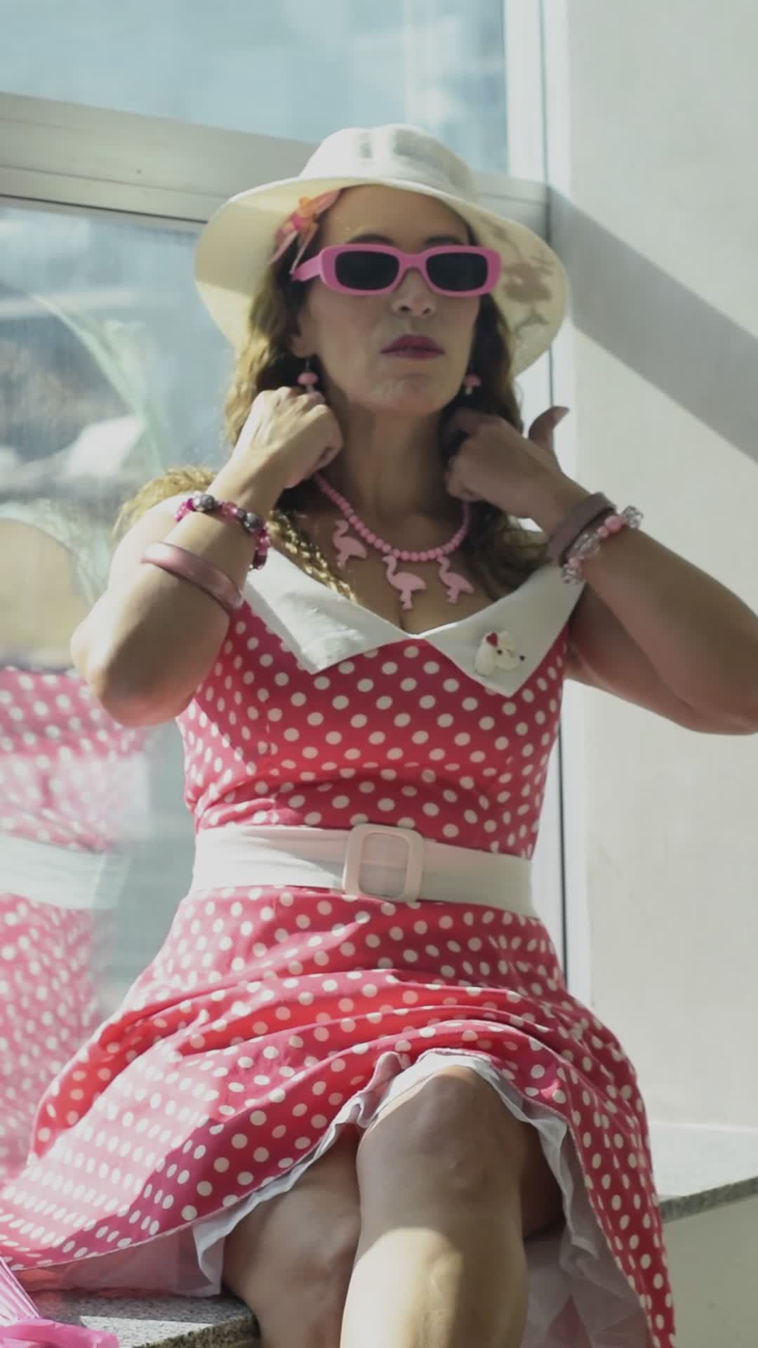 open lace back dress in Your Happy Place Pink Gingham Dress, Large - The Mint Julep Boutique