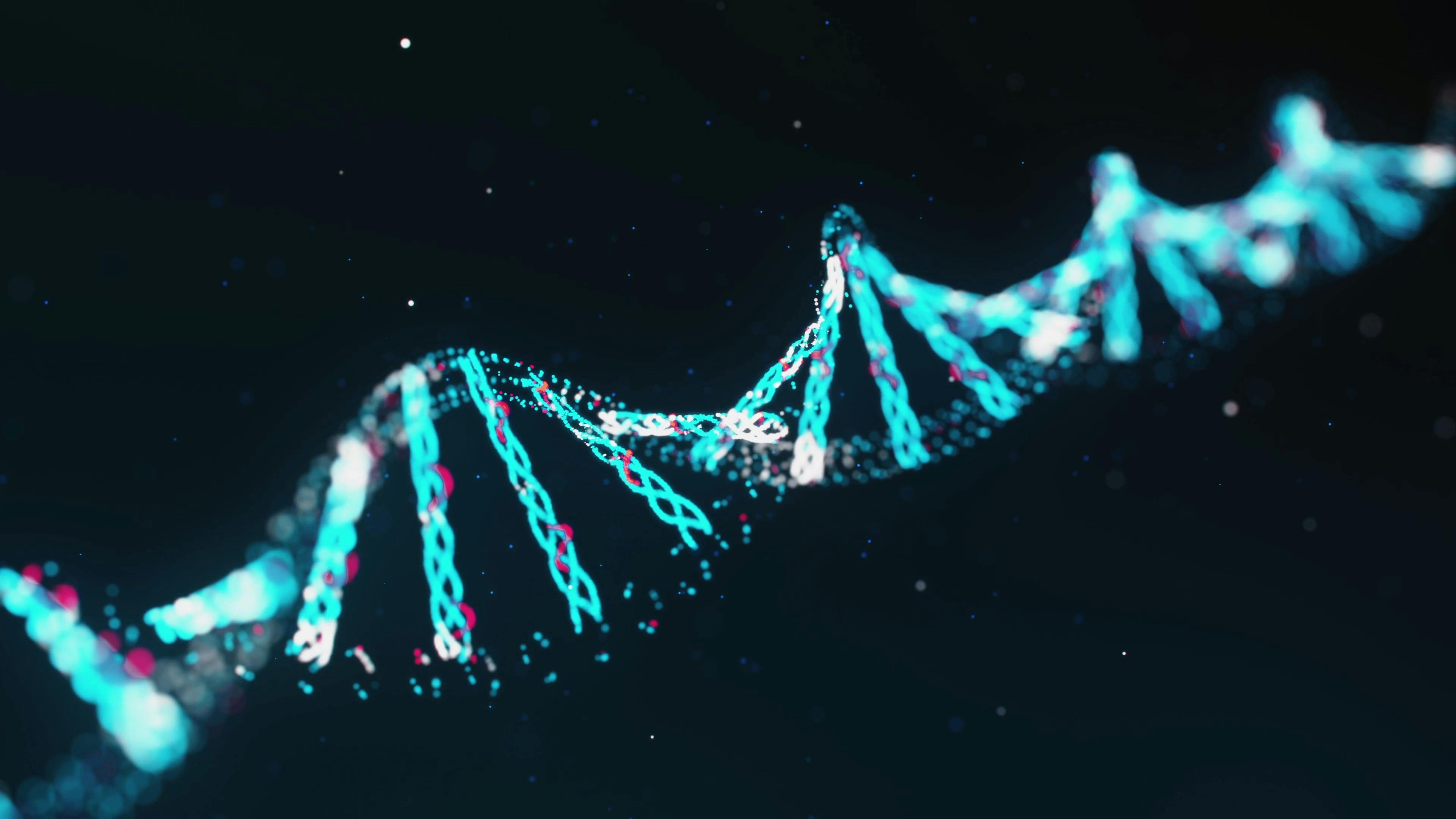 Digital Formation Of A DNA In An Animated Presentation · Free Stock Video