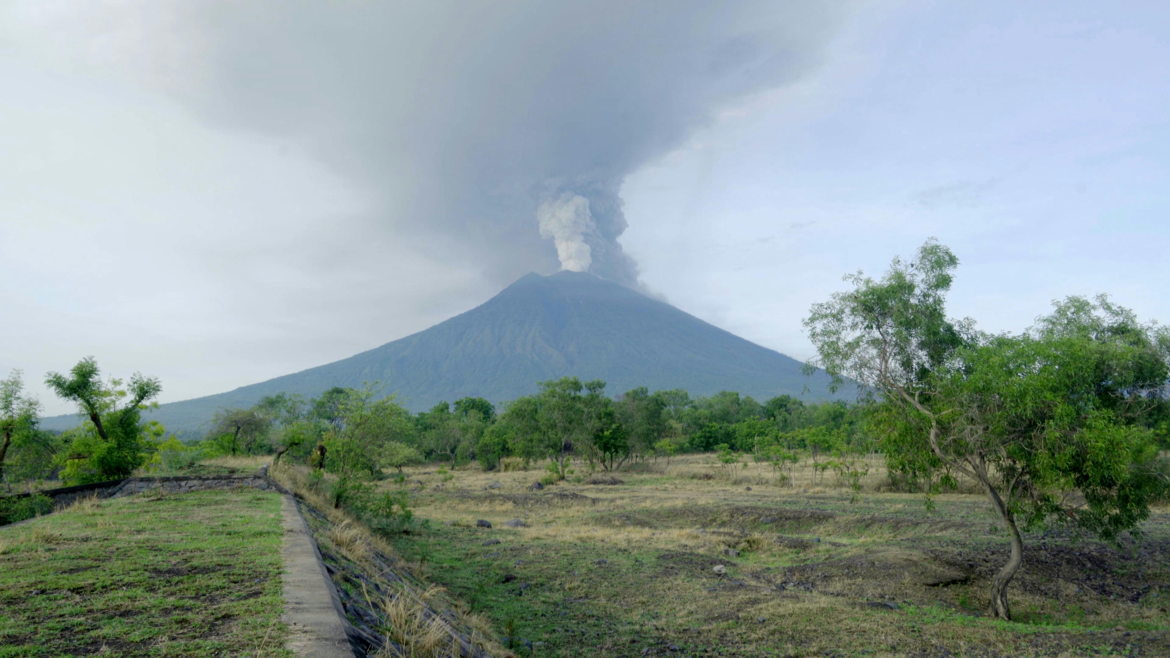 Erupting Volcano Spewing Pyroclastic Material · Free Stock Video