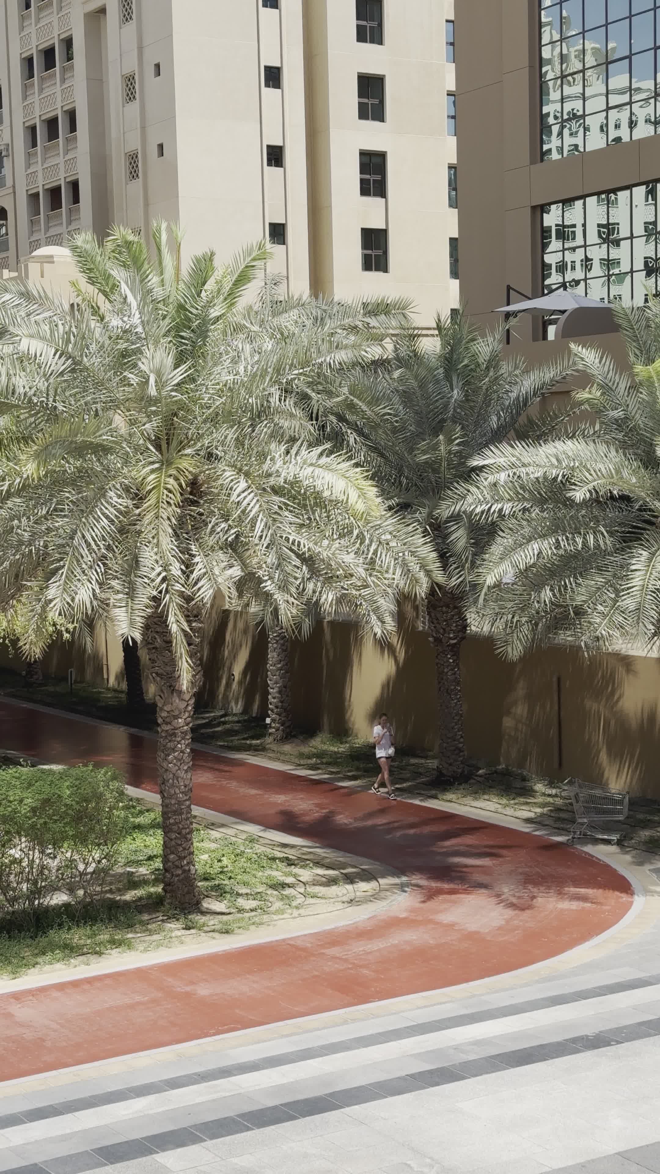 Vibrant Summer Walkway in Downtown Dubai Free Stock Video Footage ...