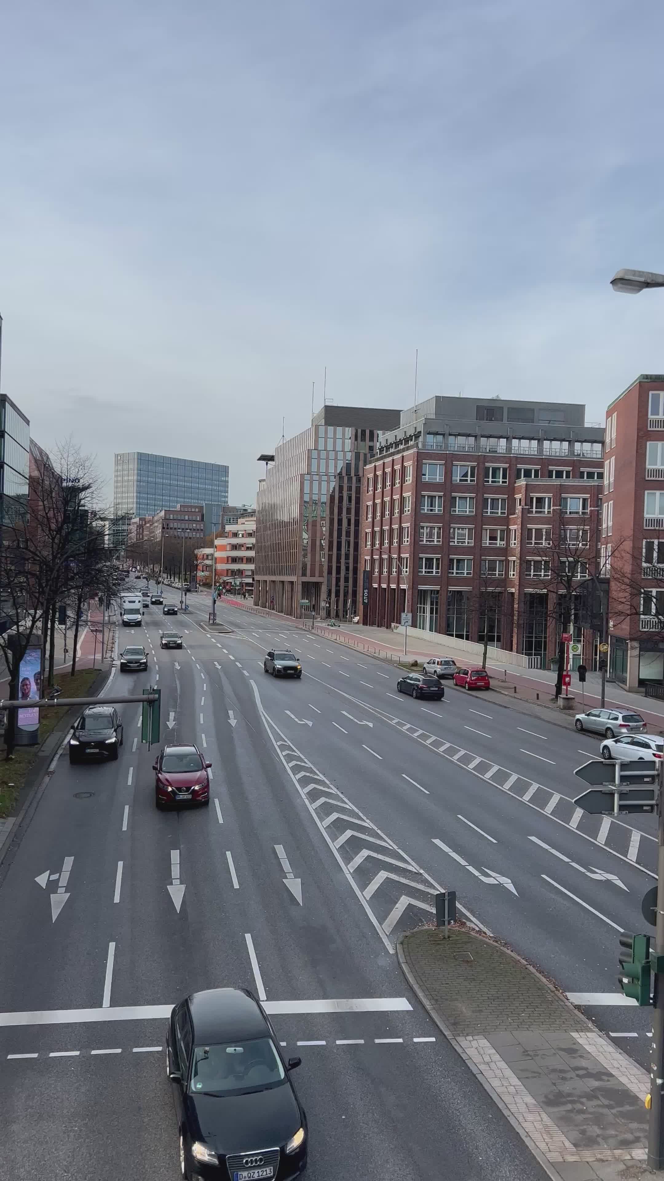 Urban Traffic Flow in Modern Cityscape Free Stock Video Footage ...