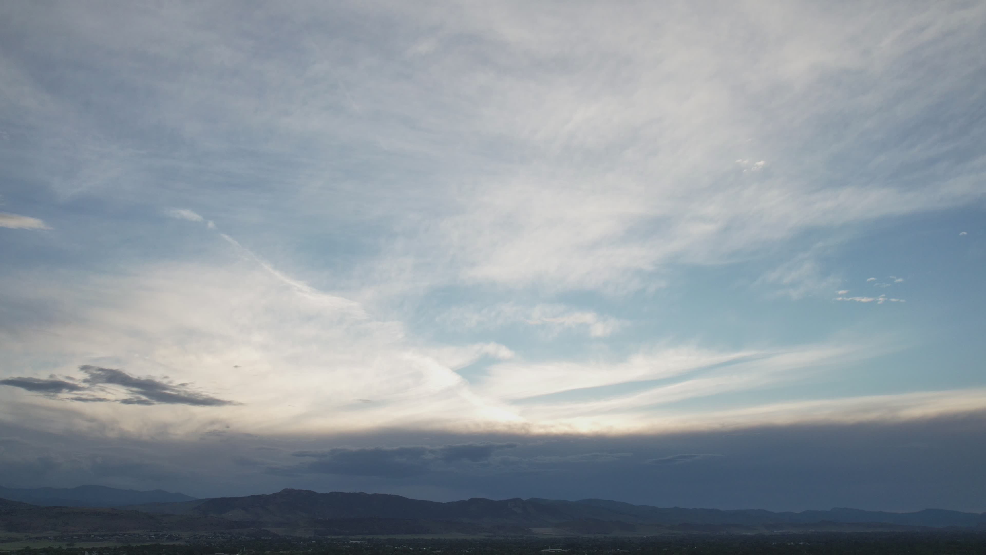 Stunning Aerial Sunset Over Serene Landscape Free Stock Video Footage ...
