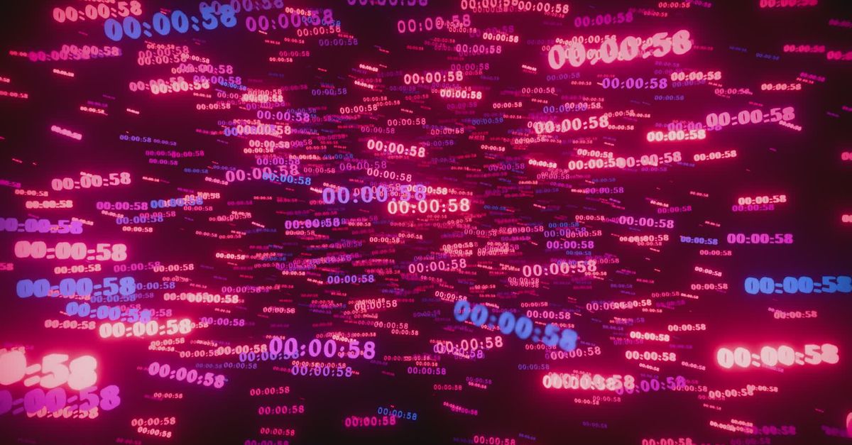 Dynamic Countdown Timer with Neon Effects Free Stock Video Footage ...