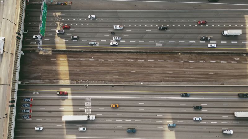 Highway Video Drone Footage of a a Highway Free Stock Video Footage, Royalty-Free 4K ...