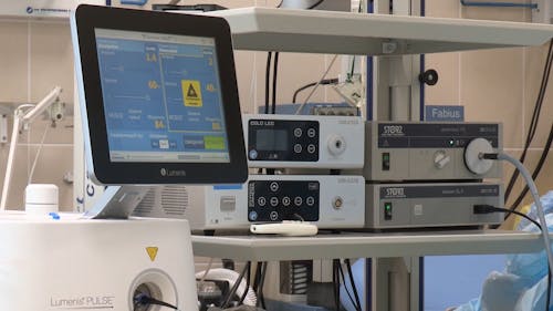 Close-up Footage Of Medical Equipment Used In Hospitals