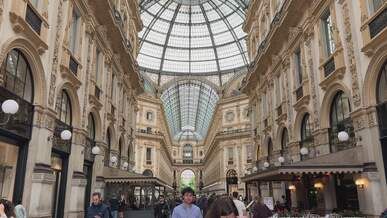 galleria vittorio emanuele ii interior view