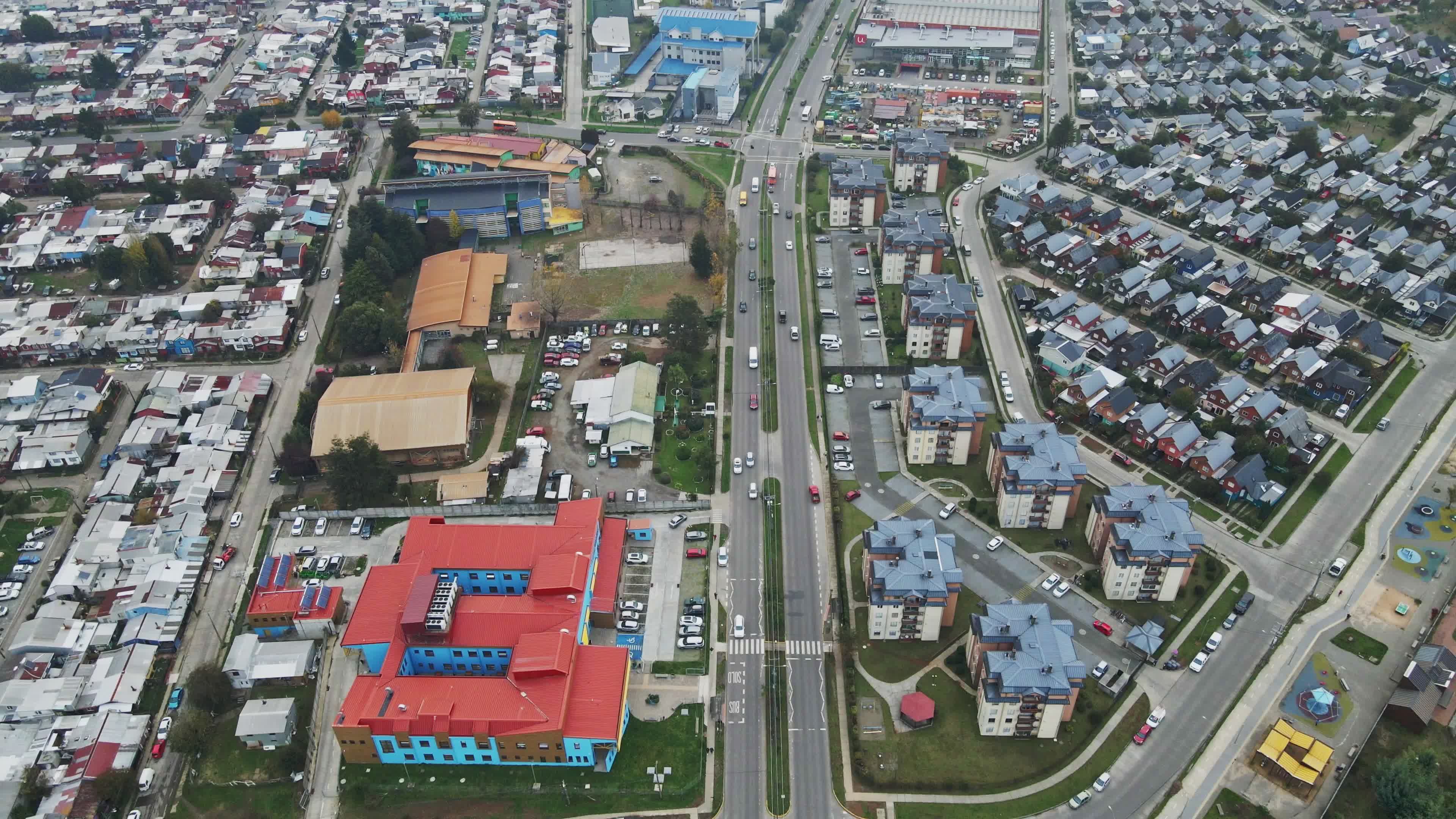 Vista Aérea Do Layout Do Bairro Urbano · Vídeo profissional gratuito
