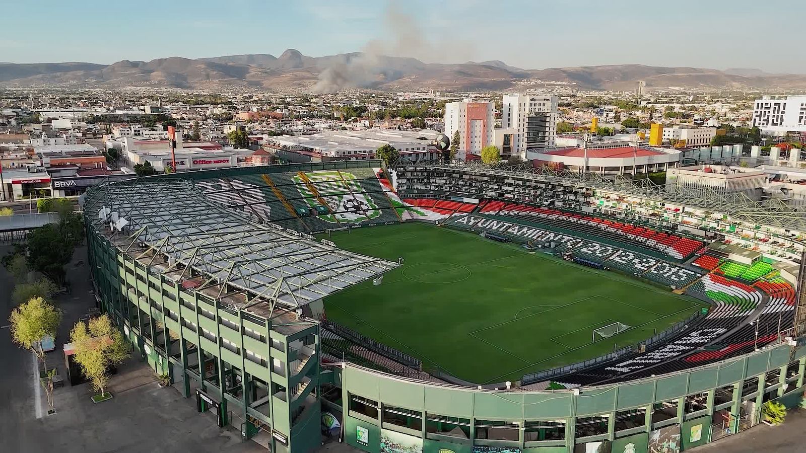 Aerial View of Estadio Azteca in Mexico City Free Stock Video Footage ...