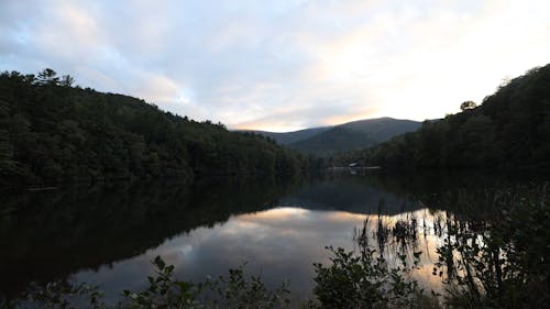 Reflection Of The Clouds In The Water