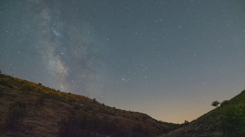 Stunning Milky Way Timelapse Over Rural Fields Free Stock Video Footage ...
