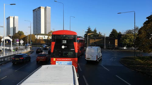 Footage of the Traffic In Central London