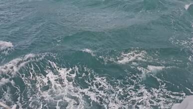 dynamic ocean waves captured from above