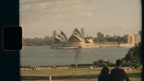 La Vista De La ópera De Sydney Desde El Otro Lado Del Puerto