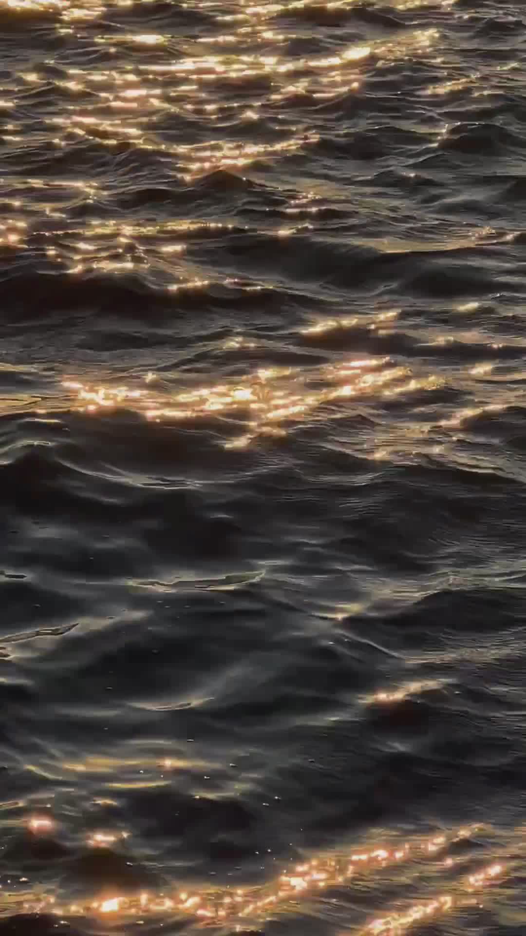 Glistening Sunlight on Ocean Waves Free Stock Video Footage, Royalty ...