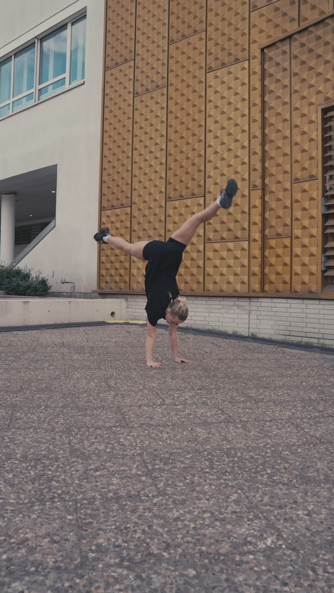 Dynamic Handstand in Urban Environment Free Stock Video Footage ...