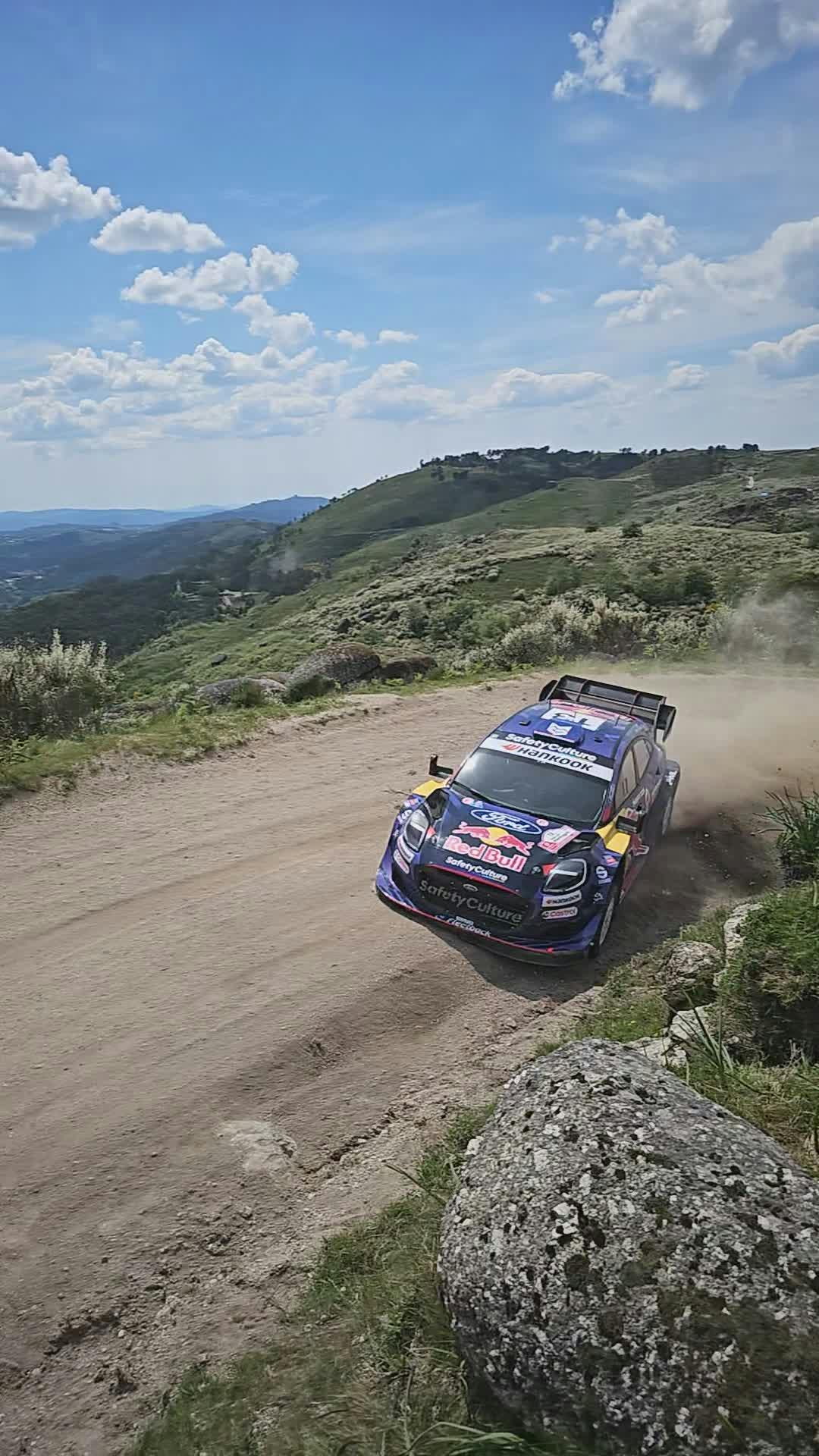 Exciting Rally Car Racing on Mountain Road Free Stock Video Footage ...