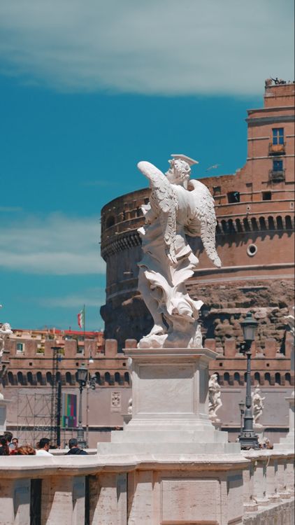 Castle Complicated Rome Stunning View of Castel Sant'Angelo in Rome Free Stock Video Footage ...