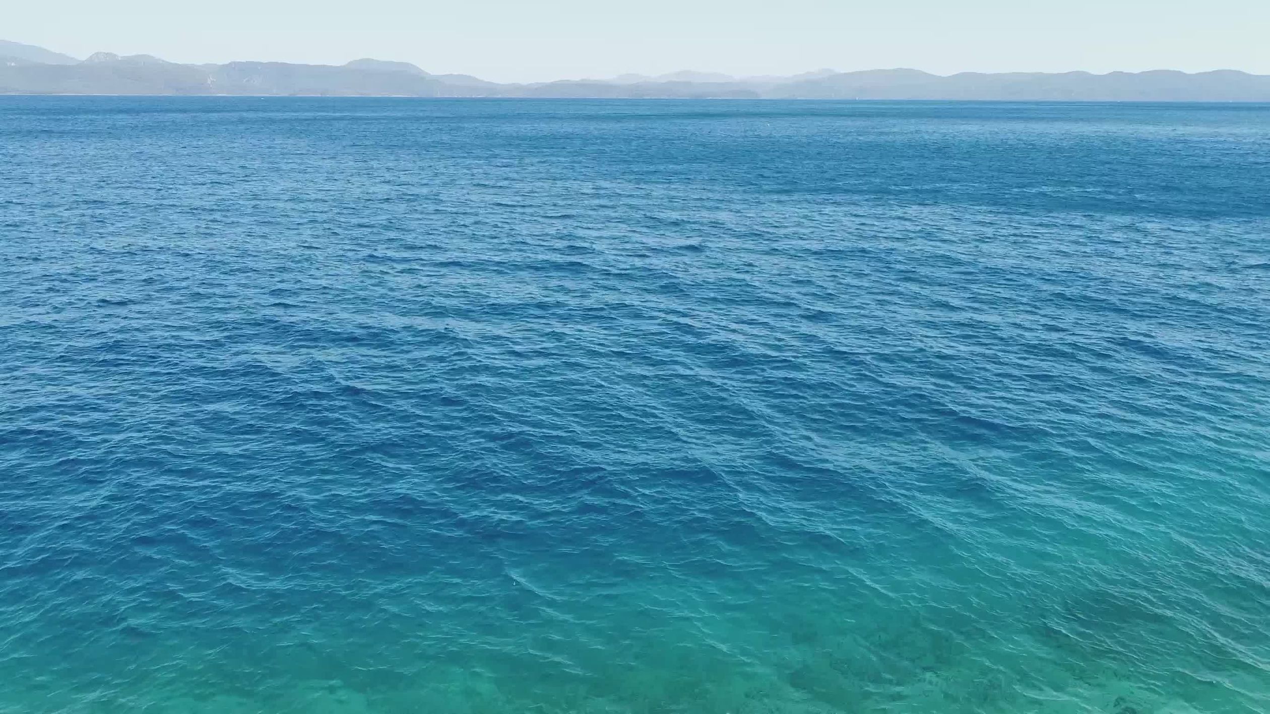 Tranquil Blue Ocean Waves Scenic Video Free Stock Video Footage ...