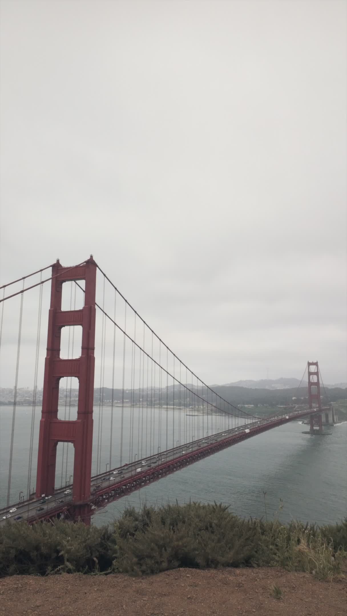 Golden Gate Bridge on a Cloudy Day Free Stock Video Footage, Royalty ...