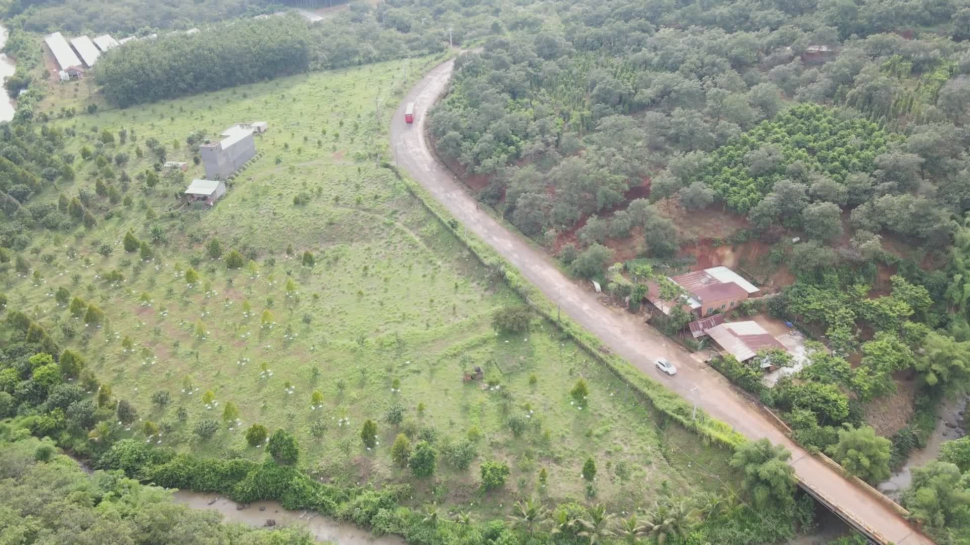 Aerial View of Serene Lush Green Countryside Free Stock Video Footage ...