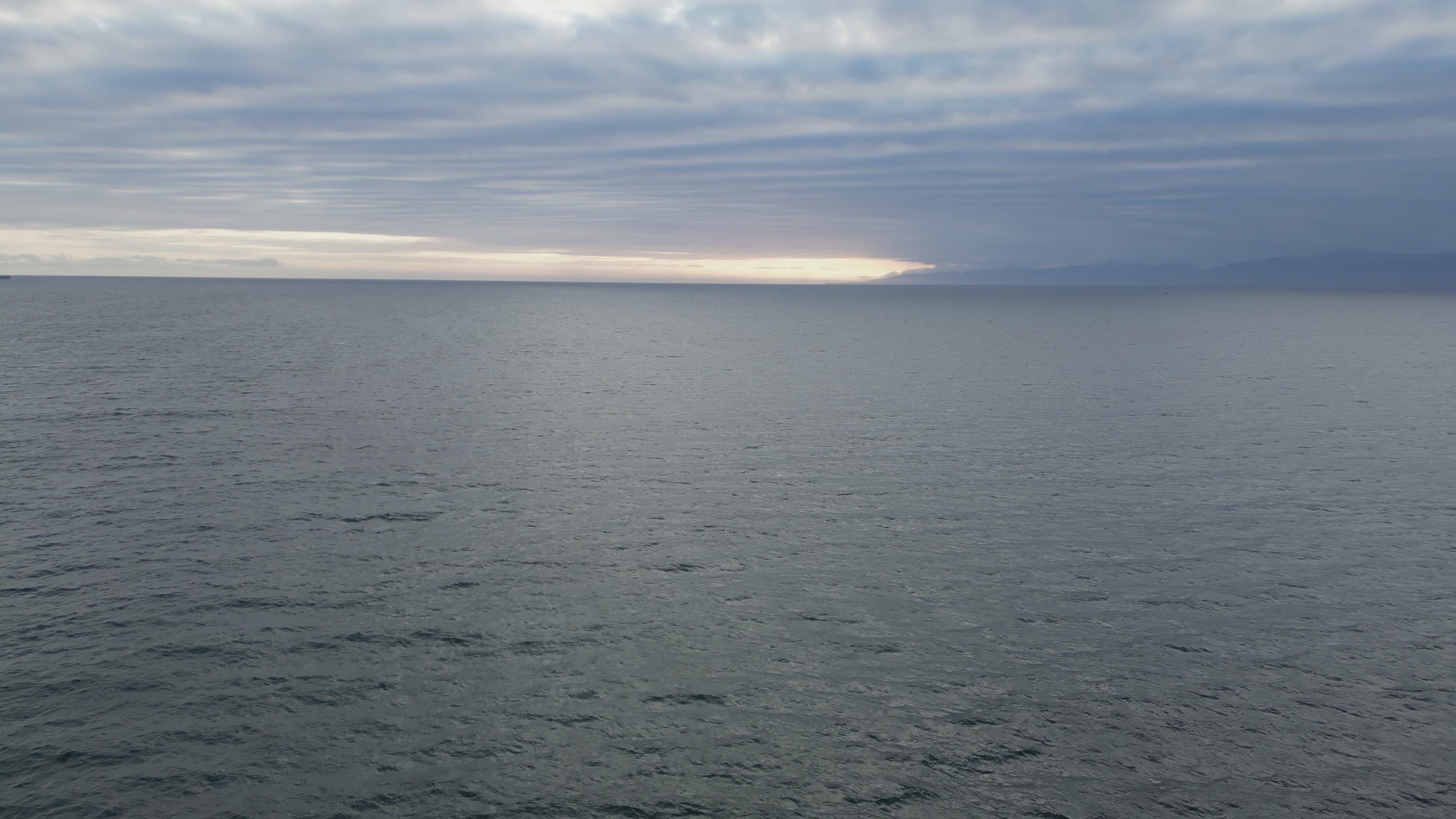 Serene Pacific Ocean Sunset Scene Free Stock Video Footage, Royalty ...