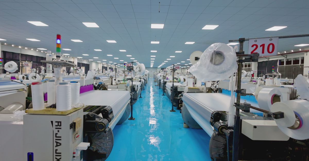 Wip Textil Modern Textile Factory with Advanced Machinery Free Stock Video Footage ...