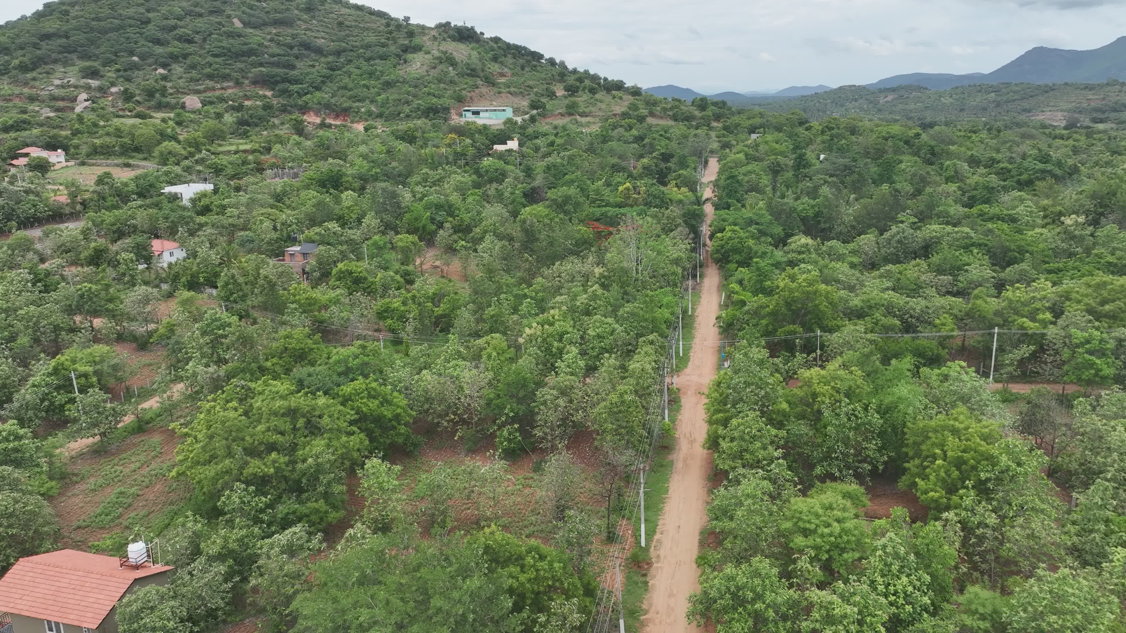 Drone Aerial View of Lush Green Countryside Free Stock Video Footage ...