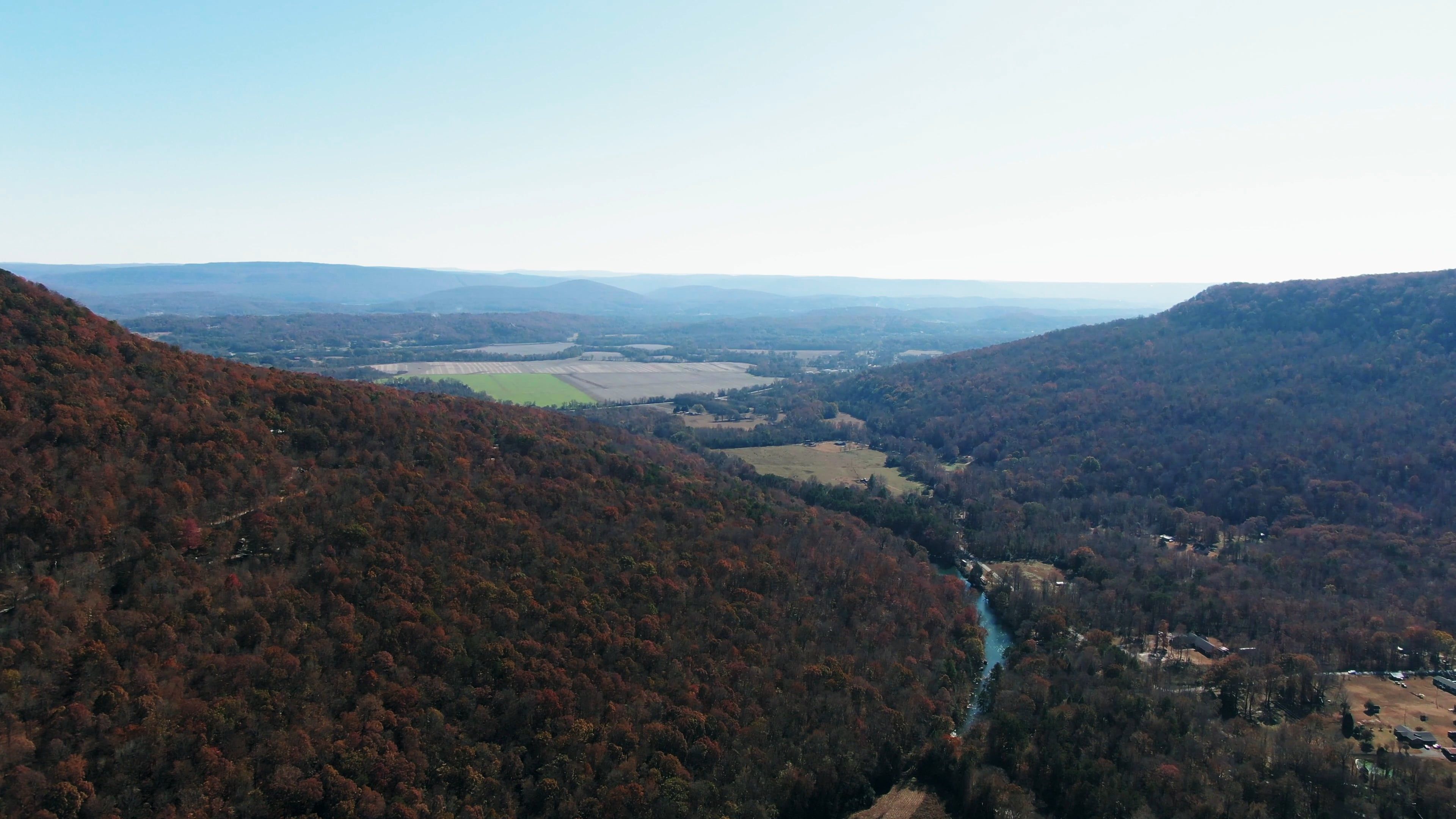 Drone Footage Of The Forest And The Mountain Free Stock Video Footage ...
