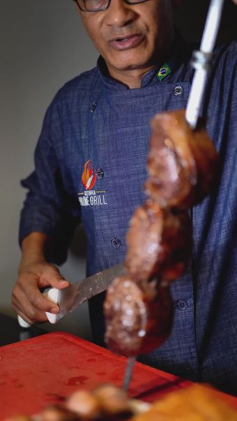 吃肉视频素材