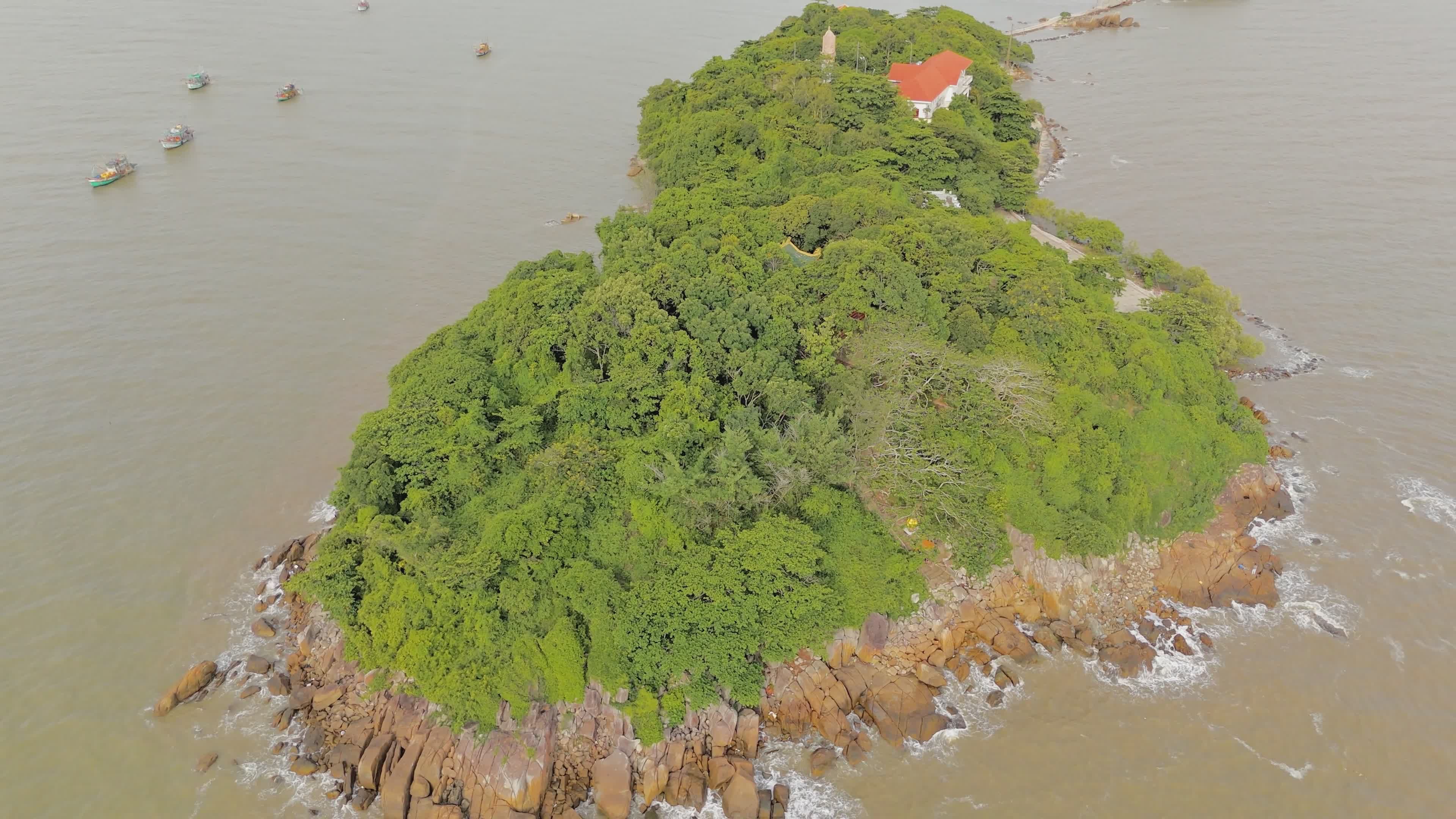 Aerial View of Ca Mau Island in Vietnam Free Stock Video Footage ...
