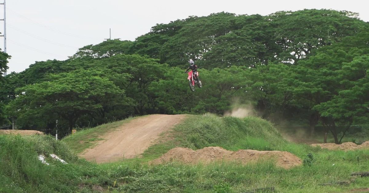 Adventurous Off-Road Motorbike Jumping Free Stock Video Footage ...
