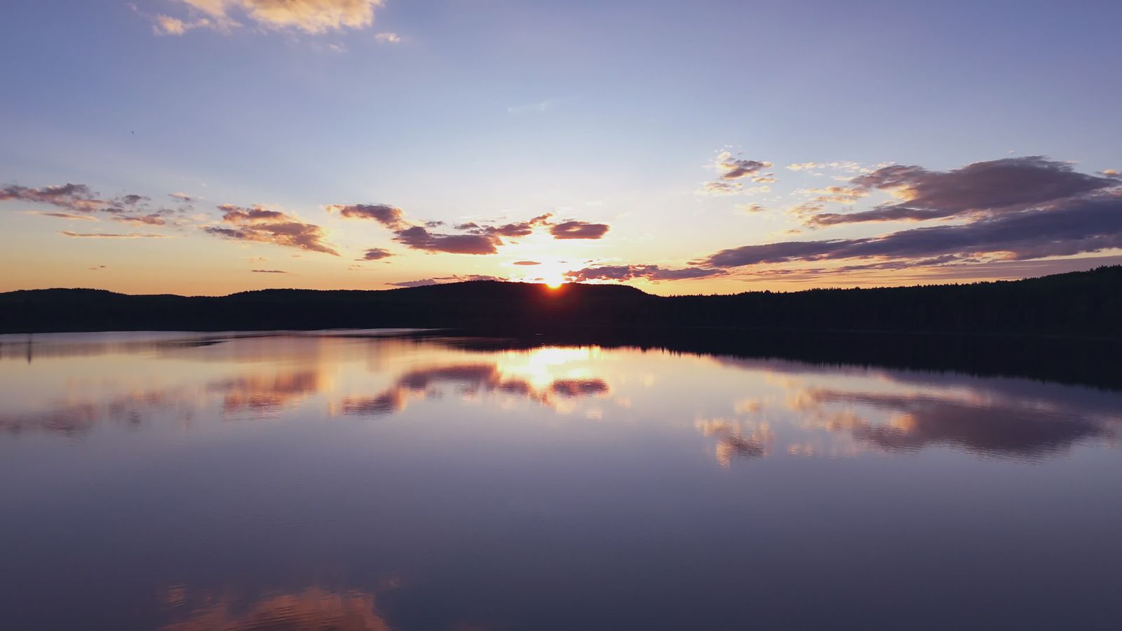 Serene Sunrise Over Calm Misty Lake Free Stock Video Footage, Royalty ...