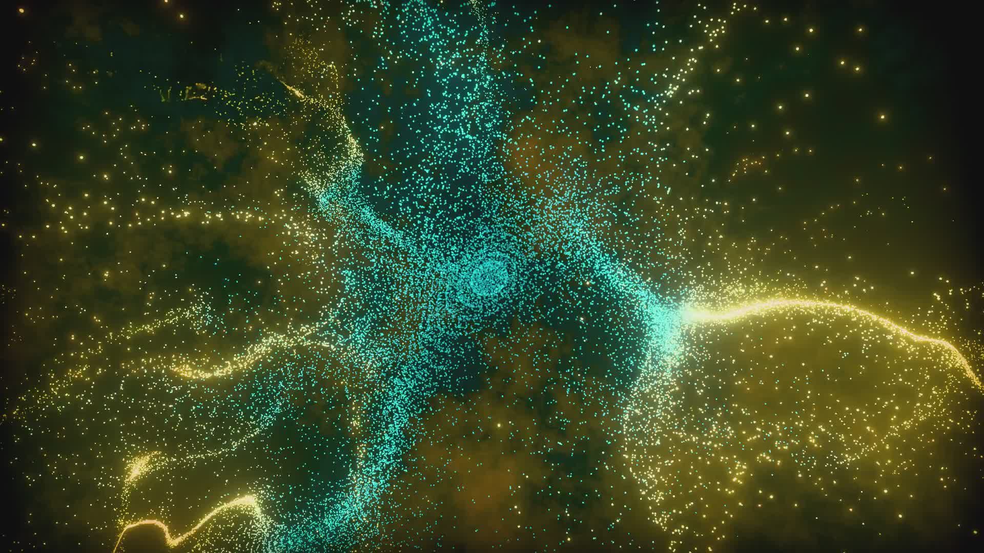 Stunning Neural Network Particle Animation Free Stock Video Footage ...