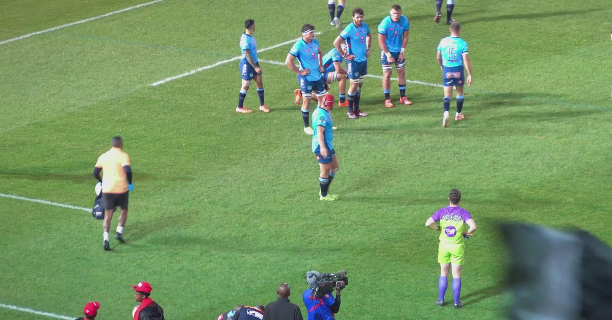 Professional Rugby Match at Large Stadium Free Stock Video Footage ...