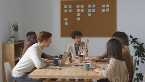 Group Of People Being Introduced To Each Other