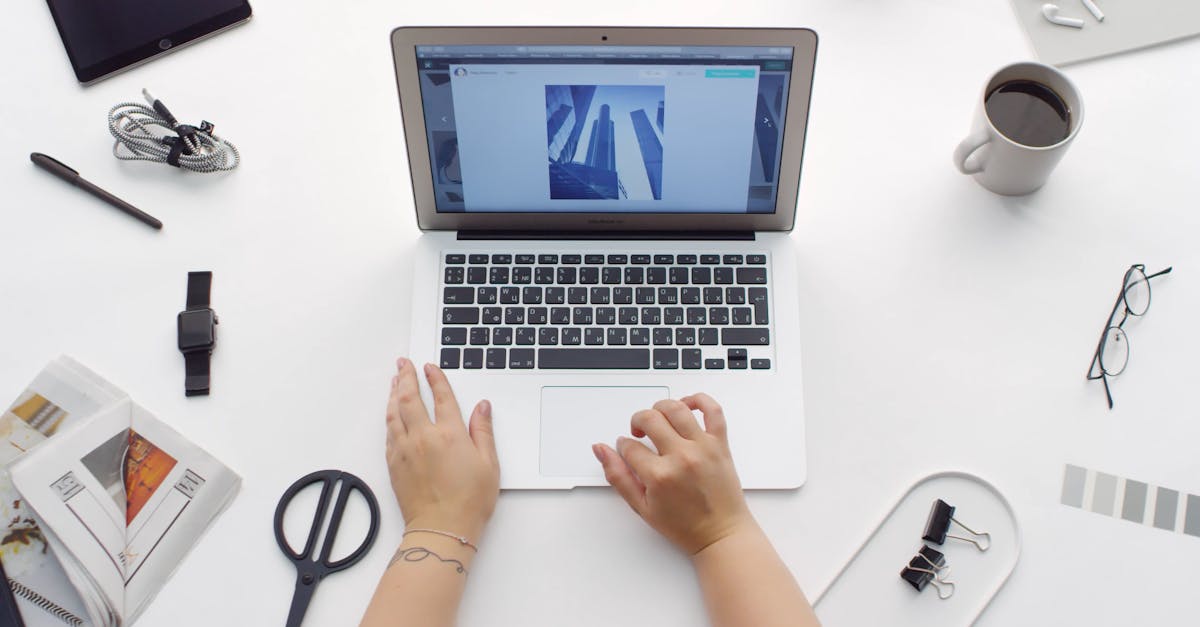 A Person Scrolling On Picture Images In A Laptop Free Stock Video ...