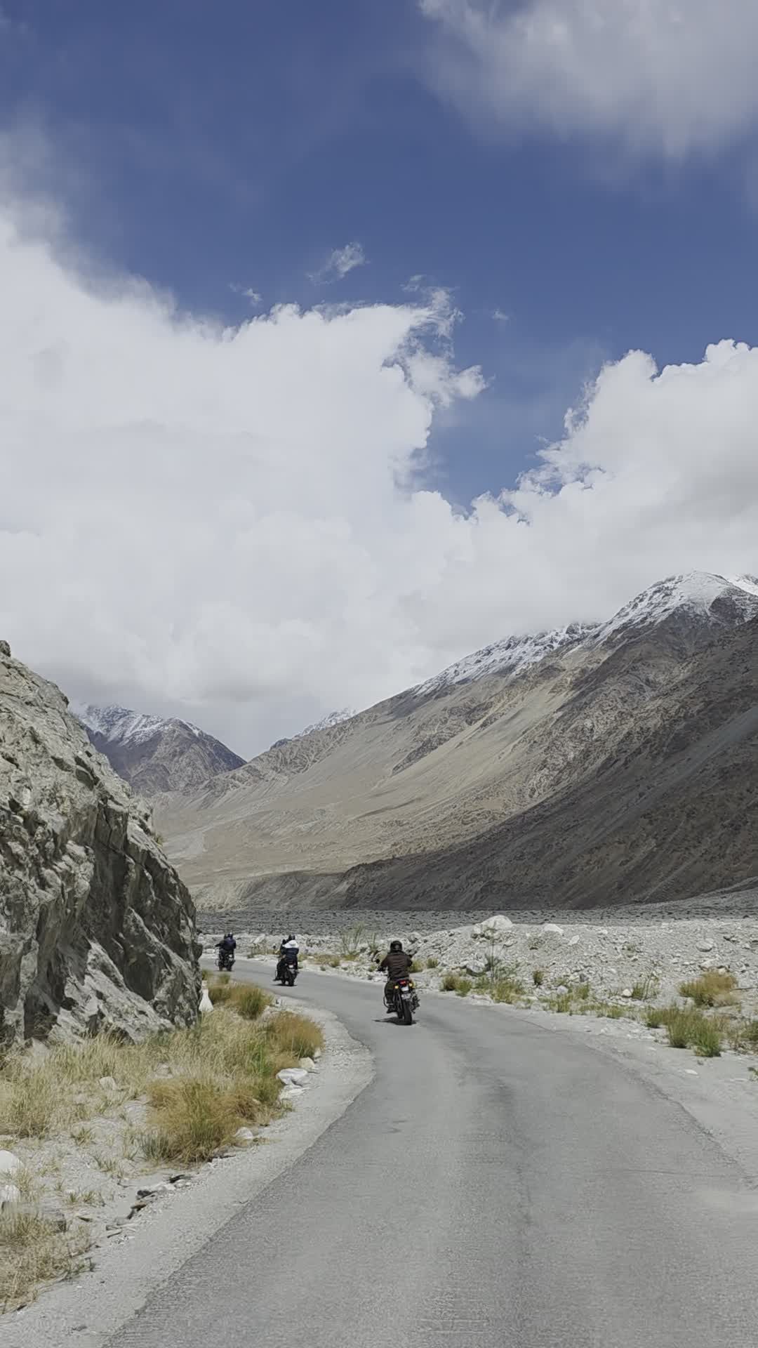 Ladhak Riders Scenic Motorcycle Ride in Ladakh Mountains Free Stock Video Footage ...