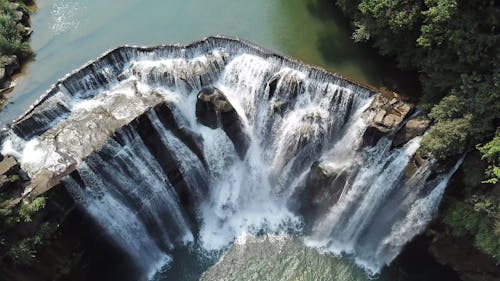 Top View Footage Of The Falls