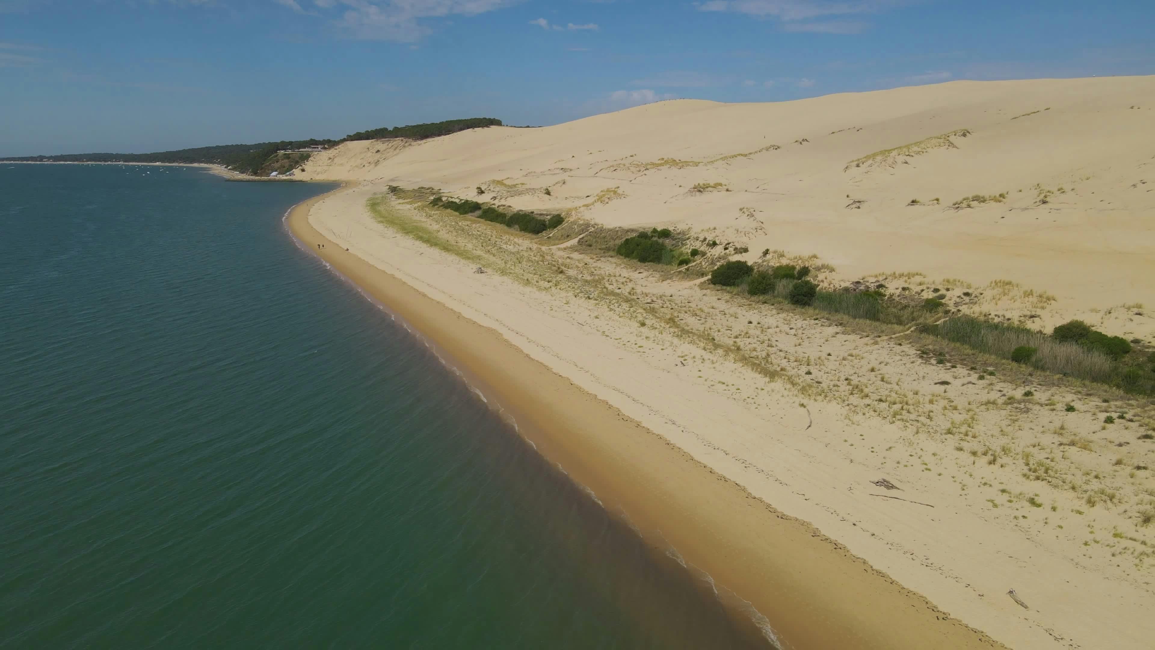 Vidéos aériennes et paysages de la Dune du Pilat en haute qualité 4K