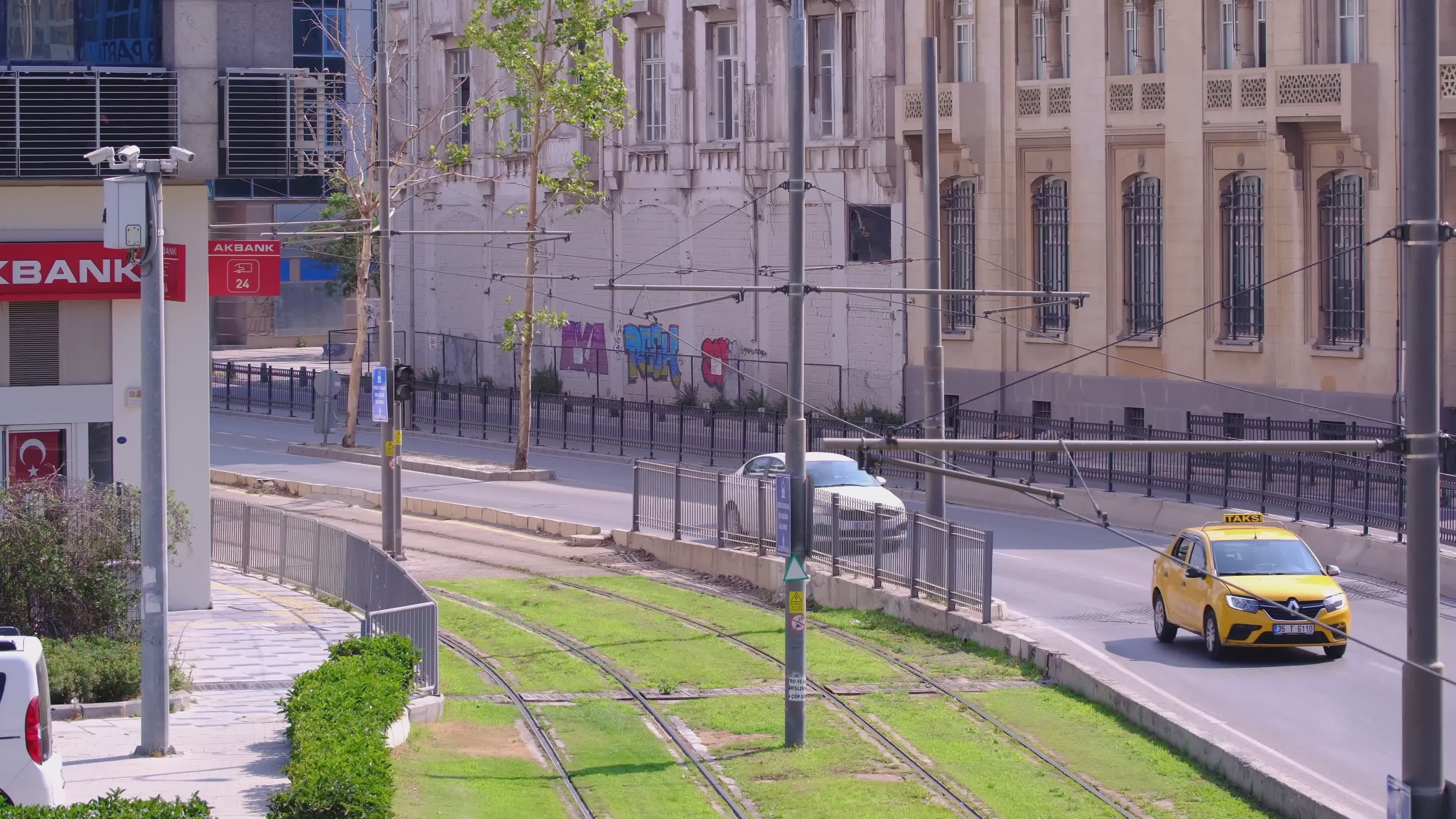 Busy Urban Street with Flowing Traffic Free Stock Video Footage ...